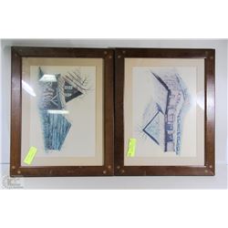 SET OF TWO SIGNED GAIL GLISSMAAN PROFESSIONALLY FRAMED