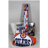 Image 1 : EDMONTON OILERS COLLECTIBLES LOT INCLUDING POSTER