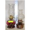 Image 1 : 2 OILS LAMPS ONE WITH OIL