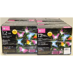 SIX CASES OF 12 SOLAR POWERED FIBER OPTIC