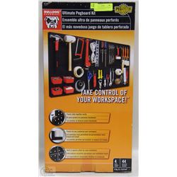 ULTIMATE PEGBOARD KIT COMES WITH FOUR PANELS &