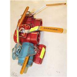 LOT OF FOUR BALL VALVES