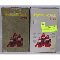 TWO NEW 4t HYDRAULIC JACKS