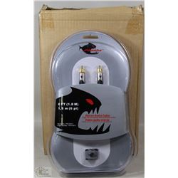 CASE OF FOUR STEREO/AUDIO CABLES