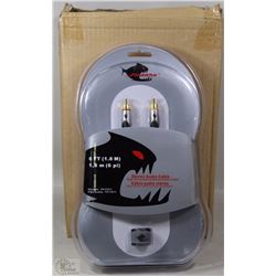 CASE OF FOUR STEREO/AUDIO CABLES