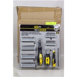 CASE OF 64 PIECE ULTIMATE SCREWDRIVER SETS