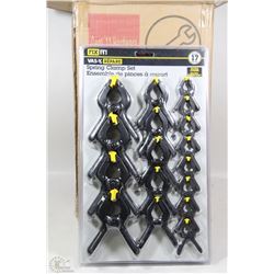 CASE OF FOUR 17-PIECE SPRING CLAMP SETS