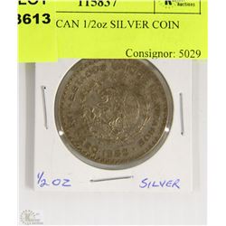 1962 MEXICAN 1/2oz SILVER COIN