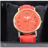 Image 1 : JING YI WOMENS WATCH RED STRAP