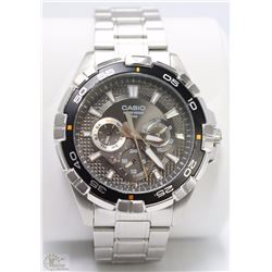 CASIO WATER RESISTANT TRIPLE CHRONOGRAPH WATCH