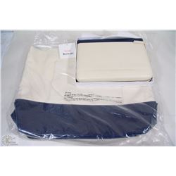 ISAAC MIZRAHI LEATHERETTE PORTFOLIO + HANDBAG SET