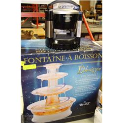 RIVAL BEVERAGE FOUNTAIN AND BLACK & DECKER