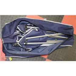 NEW QUAD LAWN CHAIR WITH STEEL ARMS FOLDABLE