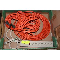 2 ELECTRIC CABLES AND 1 POWER BAR