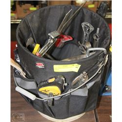 PAIL CADDY  FULL OF TOOLS