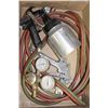 Image 1 : SMITH OXYACETYLENE GAUGES AND HOSE W/ 2 CAMPBELL