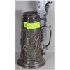 Image 1 : LARGE PEWTER ANTIQUE BEER STEIN 12"HIGH