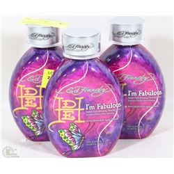 3 ED HARDY "I'M FABULOUS" INSTANT DARK BRONZING