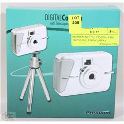 PREMIUM DIGITAL CAMERA WITH TRIPOD INCLUDES CAMERA