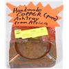 Image 1 : HANDMADE PURE COPPER ASHTRAY FROM AFRICA