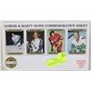 Image 1 : GORDIE AND MARTY HOWE COMMEMORATIVE SHEET 1991