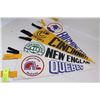 Image 1 : 4 NHL/WHA ORIGINAL HOCKEY PENANTS FROM 70'S