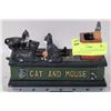 Image 1 : CAST IRON CAT AND MOUSE MONEY BOX (MECHANICAL)