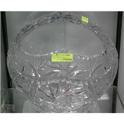 LARGE PINWHEEL CRYSTAL BASKET APPROX. 12"WX12"H