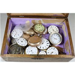 COLLECTION OF ASSORTED POCKET WATCHES+MOVEMENTS
