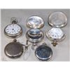 Image 1 : COLLECTION OF SILVER POCKET WATCHES + CASES
