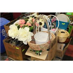 PALLET OF FLORAL SHOP CLOSURE INCL. SILK SUNFLOWER