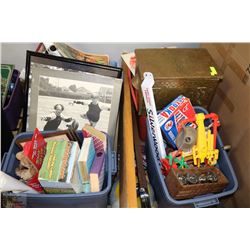 PALLET WITH ESTATE COLLECTIBLES INCL. 3 STOOGES