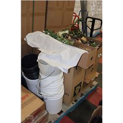 PALLET OF FLORAL SHOP CLOSURE INCL. SILK SUNFLOWER