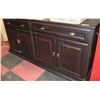 Image 1 : BLACK SIDEBOARD              16"X63"X30"H