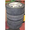 Image 1 : SET OF FOUR MICHELIN 205/65R16 WINTER TIRES ON
