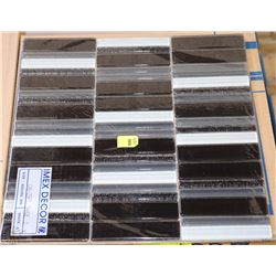 RHYTHM BLACK MOSAIC TILE 5 SQ. FT PER BOX