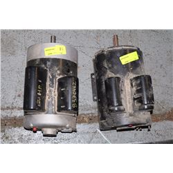 TWO HEAVY DUTY ELECTRIC MOTORS