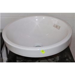 SINK BASIN ON CHOICE: ROUND CERAMIC
