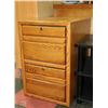 Image 1 : OAK FILING CABINET
