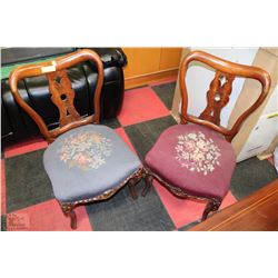 PAIR OF VICTORIAN SIDE CHAIRS