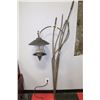 Image 1 : LARGE BLACK WROUGHT IRON BIRD FEEDER WITH CATTAILS