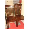 Image 1 : PAIR OF SOLID WOOD SIDECHAIRS