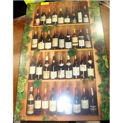 FINE WINE WALL PLAQUE