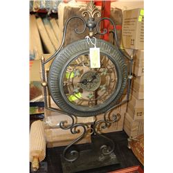 METAL CLOCK WITH STAND