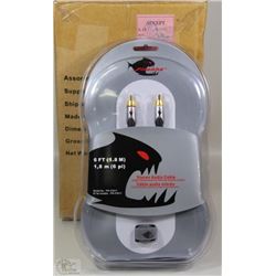 NEW CASE OF 4 STEREO AUDIO CABLES