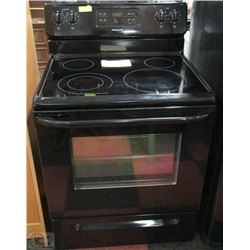 FRIGIDAIRE 30" BLACK STOVE WITH 4 BURNER CERAMIC