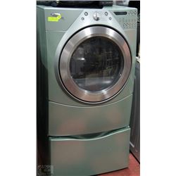 WHIRLPOOL DUET DRYER WITH FRONT LOAD ON