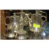Image 1 : STAMPED 800 SILVER COFFEE & TEA POTS WITH CREAM &