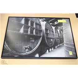 20 X 14" FRAMED DISTILLERY PICTURE