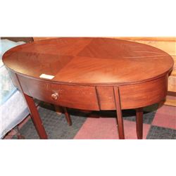 OVAL TELEPHONE TABLE WITH DRAWER